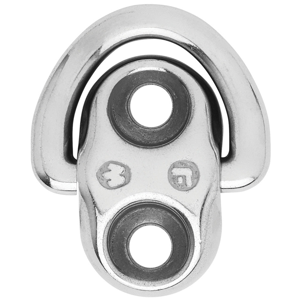 Wichard Folding Pad Eye 6mm Diameter 1564 2 Fixed Holes 6684