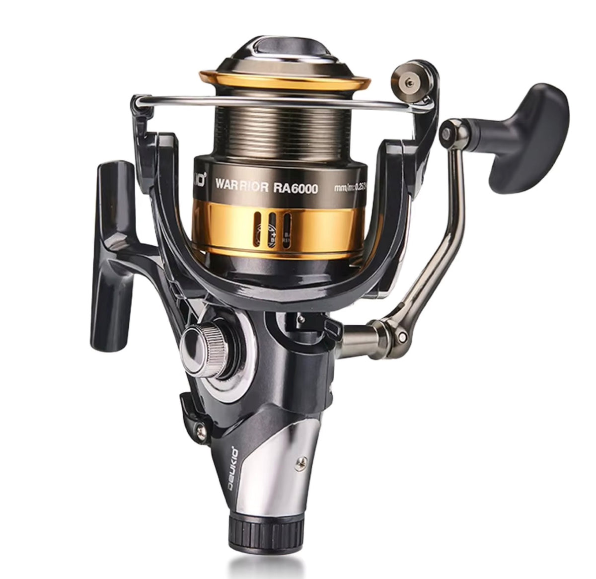 Warrior RA Series Dual Drag Spinning Reel Front & Rear Brake System Bait Clicker Alarm