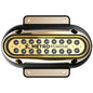 Metro Marine HighOutput Elongated Surface Mount Light wIntelligent Monochromatic LEDs  Aqua 45 Beam FSME1HA345