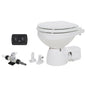 Jabsco Quiet Flush E2 Fresh Water Toilet Compact Bowl  24V  Soft Close Lid 380453094RSP