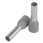 Pacer Grey 12 AWG Wire Ferrule  10mm Length  25 Pack TFRL1210MM25