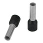 Pacer Black 10 AWG Wire Ferrule  10mm Length  25 Pack TFRL1012MM25