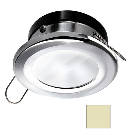 i2Systems Apeiron A1110Z 45W Spring Mount Light  Round  Warm White  Polished Chrome Finish AP4W30KPW11