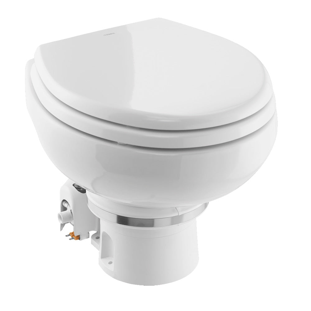 Dometic MasterFlush 7120 White Electric Macerating Toilet wOrbit Base  Freshwater  24V 9610007271