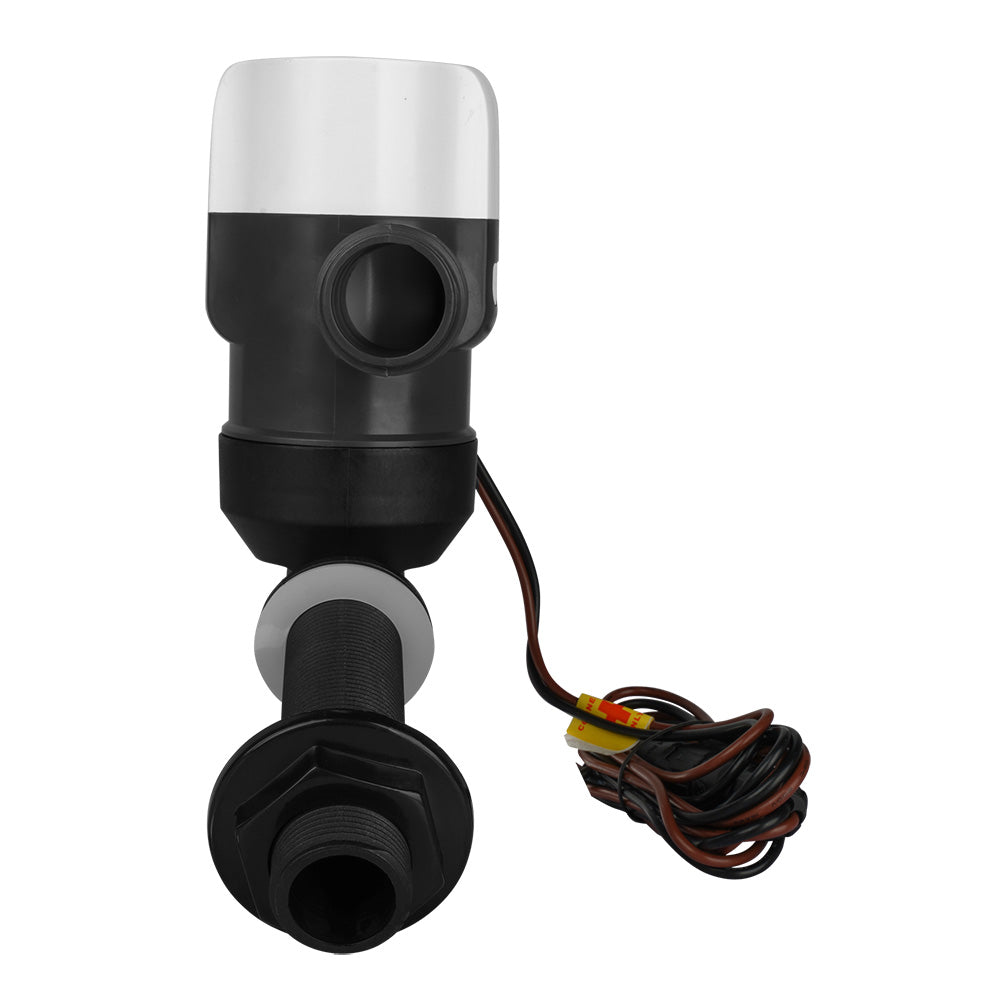 Commodore 1100 GPH Angled Livewell Pump  12V CME311100L