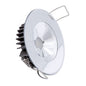Lumitec Illusion Flush Mount LED Down Light  Warm White  Dimming  White Housing  Mirrored Housing 117149