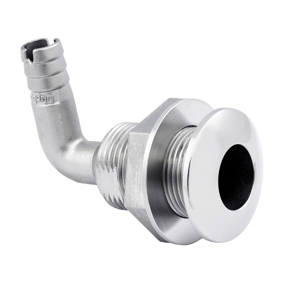 Whitecap 112 Duplex Stainless Steel 90 Degree ThruHull Fitting 6581X