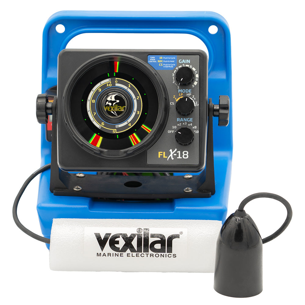 Vexilar FLX18 Genz Pack w12 Degree IceDucer  DD100 GPX1812