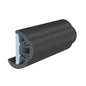 TACO SuproFlex Rub Rail Kit wFlex Vinyl Overlay Insert  158H x 78W x 60L  Black wBlack Insert V119991BBK602
