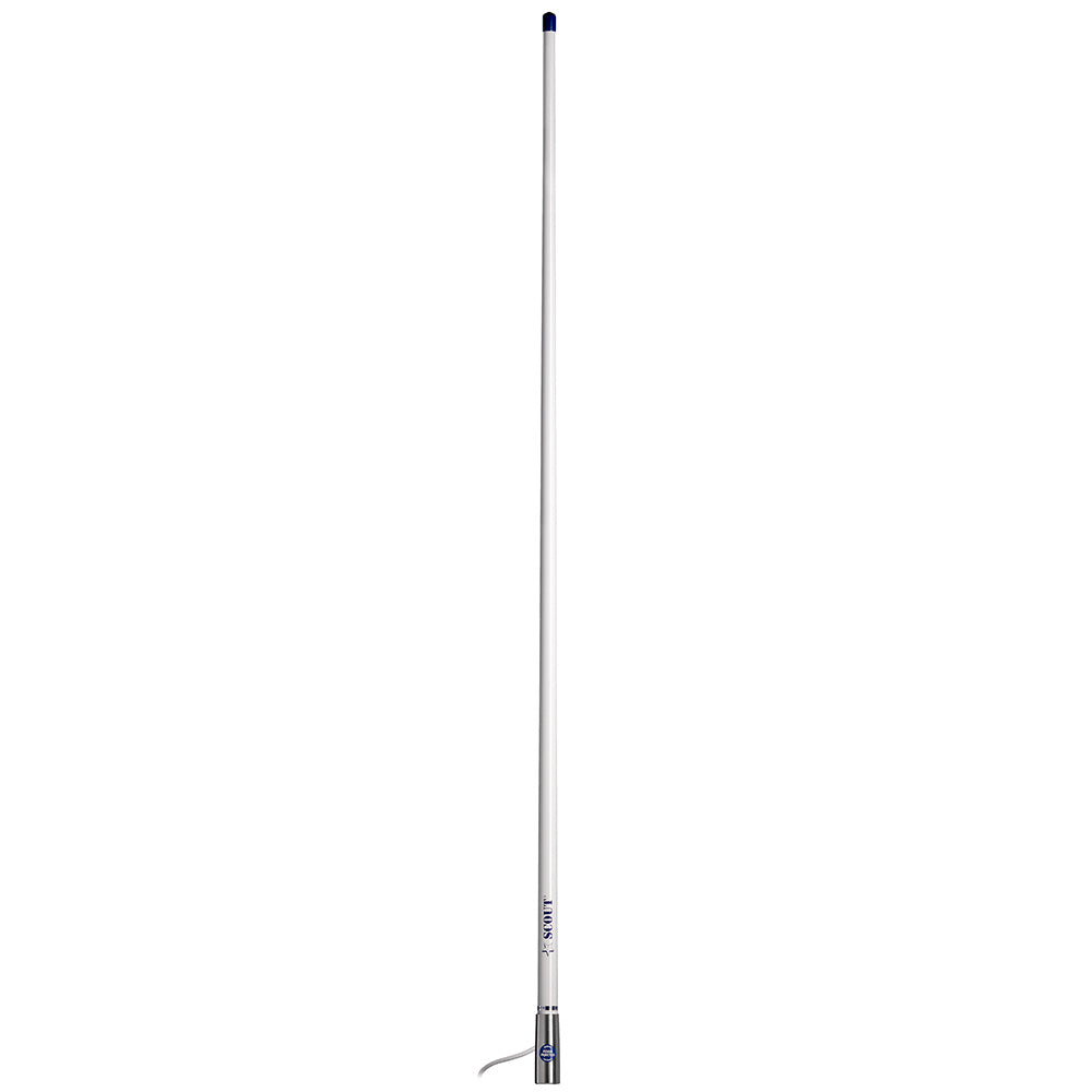 Scout Titan Series 4 White VHF Antenna 3dB Stainless Steel Ferule w5M RG58 Includes PL259 PF AN NVHF00044T