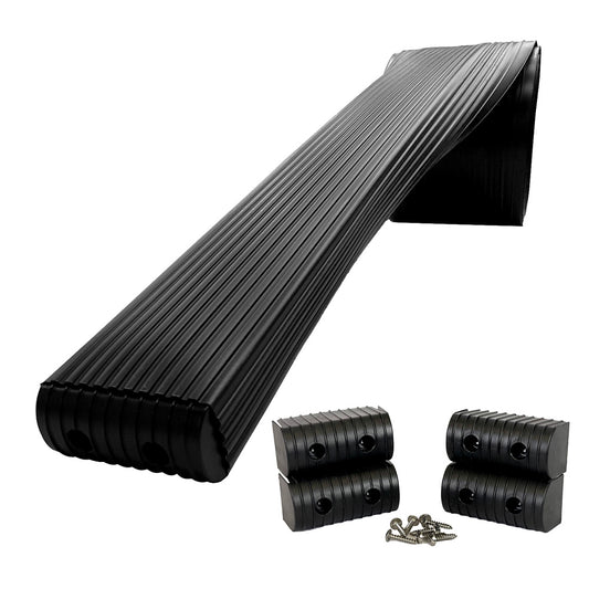 Caliber BunkWrap Kit  Black 16 x 2 x 4 Roll  4 Caps  HRDW Roll  4 Endcaps  Stainless Steel Hardware 23050BK