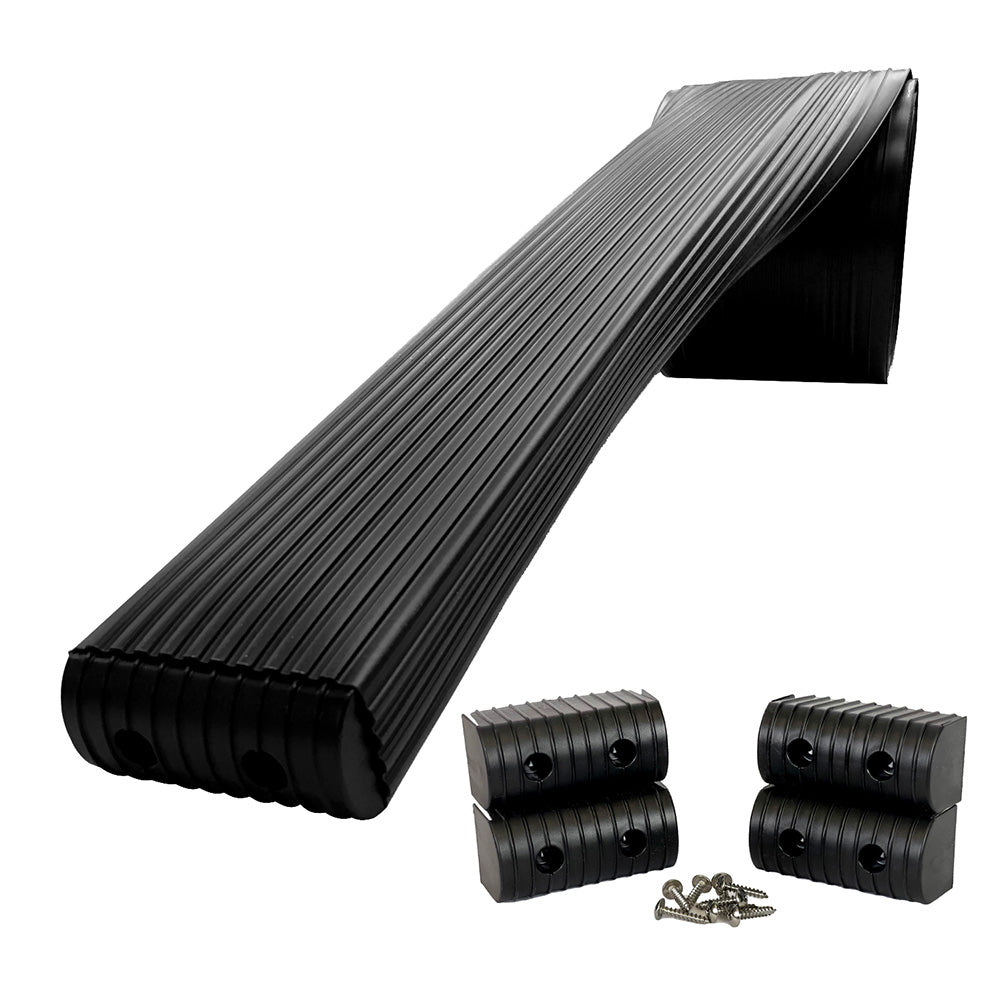 Caliber BunkWrap Kit  Black 16 x 2 x 4 Roll  4 Caps  HRDW Roll  4 Endcaps  Stainless Steel Hardware 23054BK