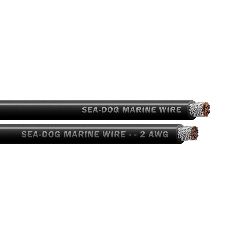 SeaDog 2 AWG Black Battery Cable  100 8002012