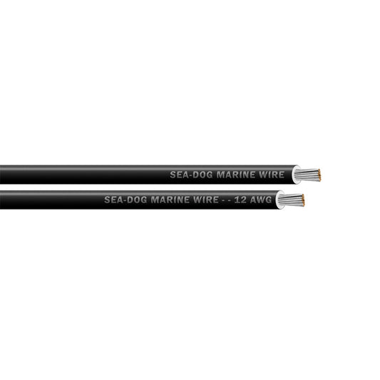 SeaDog 12 AWG Black Primary Wire  100 8012012