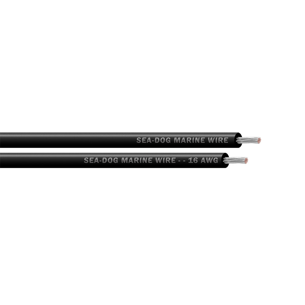 SeaDog 16 AWG Black Primary Wire  500 8016017