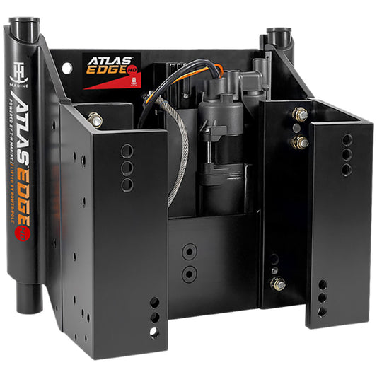 TH Marine ATLAS EDGE 10 Set Back Hydraulic Jack Plate  Heavy Duty  Black AHJE10VHDBDP