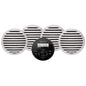 Aquatic AV GS2 Gauge Stereo  2 Pairs of EC651 65 White Speakers CK305