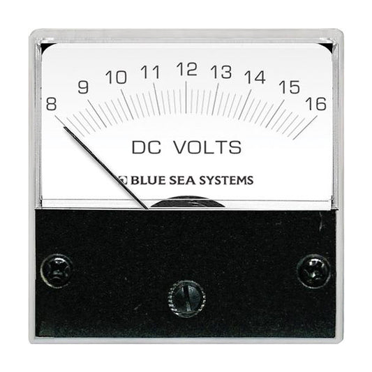 Blue Sea 8028 DC Analog Micro Voltmeter  2 Face 816 Volts DC 8028
