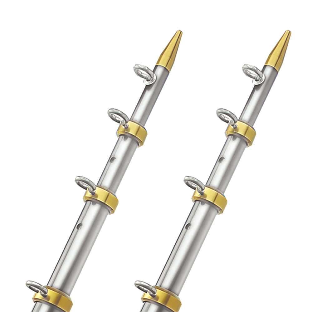 TACO 18 Telescopic Outrigger Poles HD 112  SilverGold OT0551VEL186