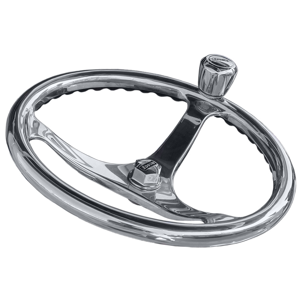 Edson 145 SS ComfortGrip Powerwheel Steering Wheel wPowerKnob 1710ST14KIT