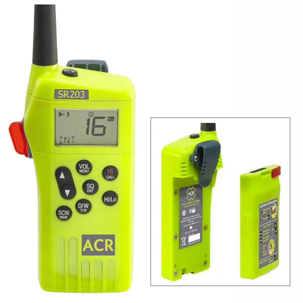 ACR SR203 VHF Handheld Survival Radio 2827