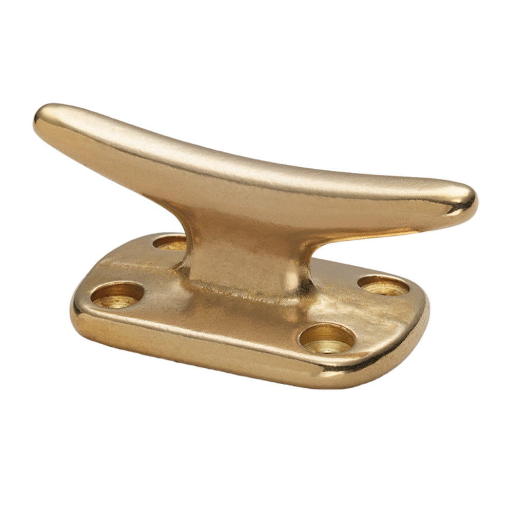 Whitecap Fender Cleat  Polished Brass  2 S0976BC