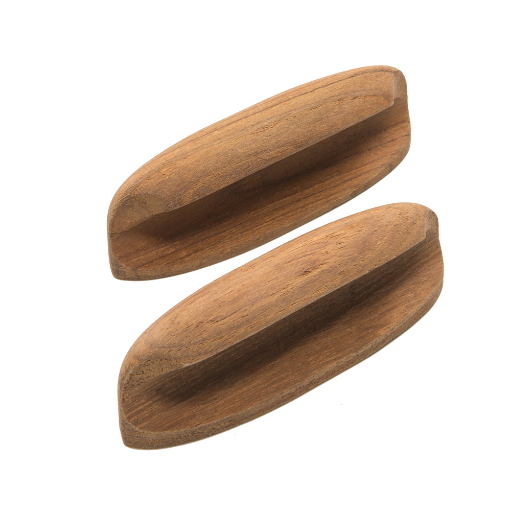 Whitecap Teak Oval Drawer Pull  4L  2 Pack 60147A