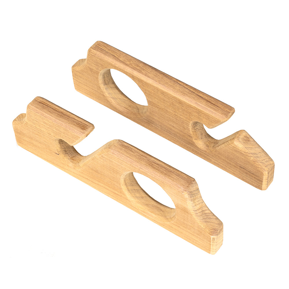 Whitecap Teak TwoRod Storage Rack  Pair 60610