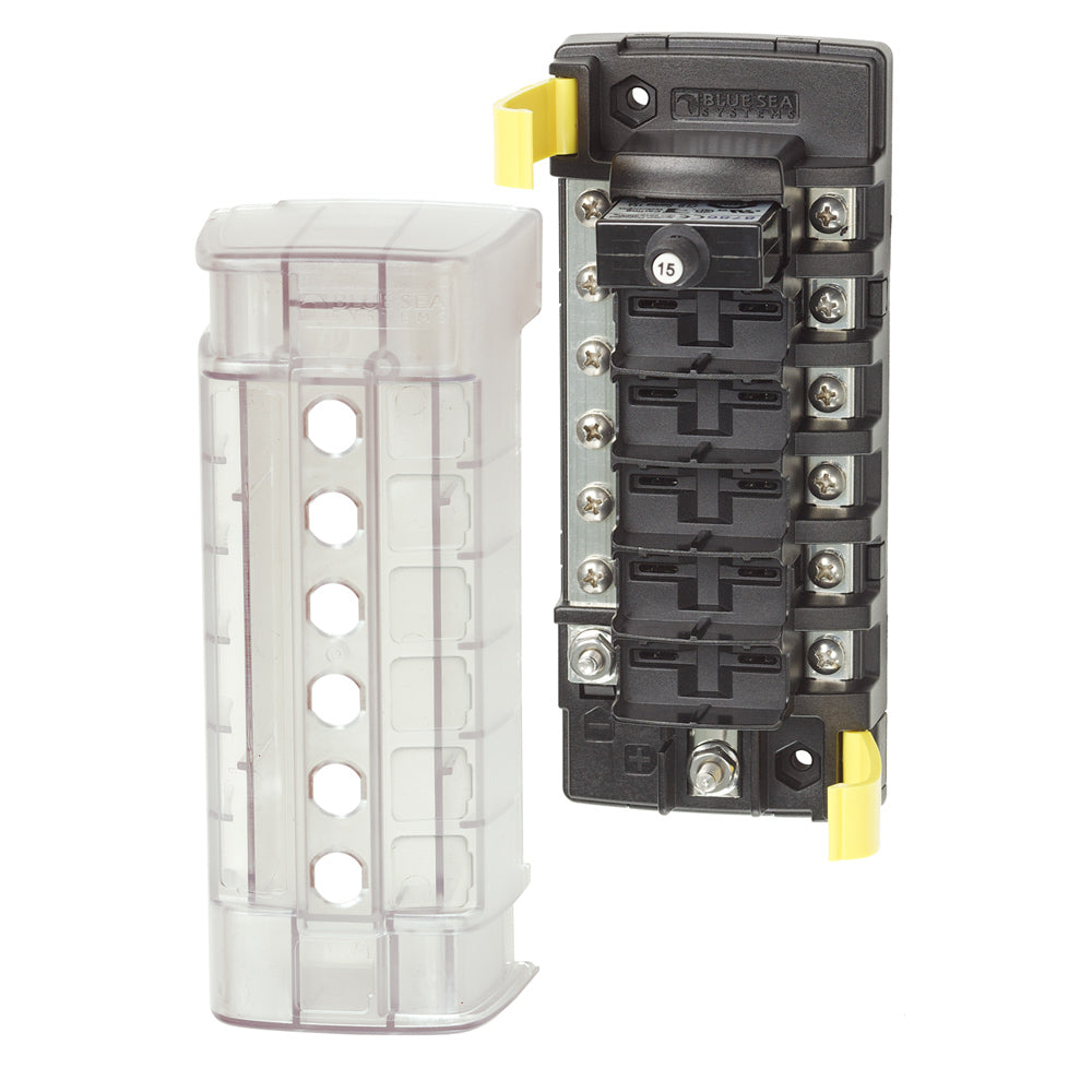 Blue Sea 5052 ST CLB Circuit Breaker Block  6 Position wNegative Bus 5052