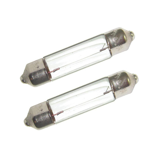 Perko Double Ended Festoon  Bulbs  24V 10W 40A  Pair 0072DP1CLR
