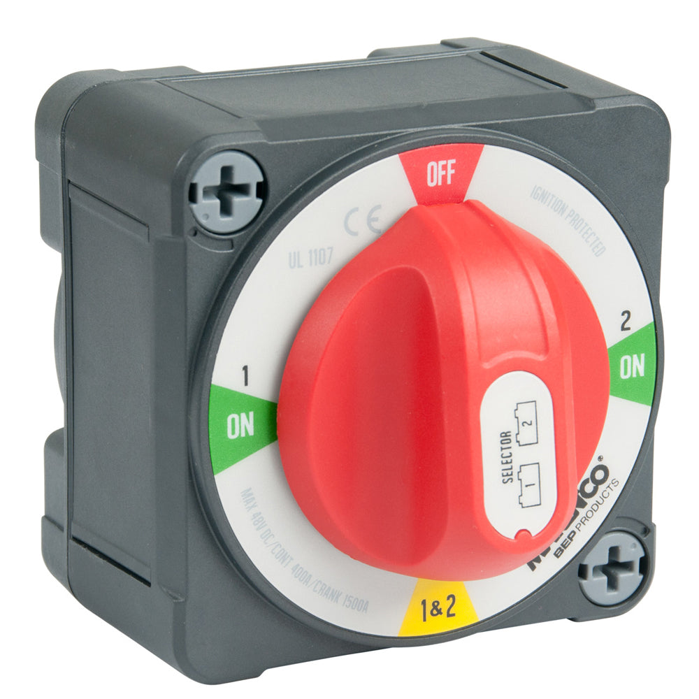 BEP Pro Installer 400A EZMount Battery Selector Switch 12BothOff 771SEZ
