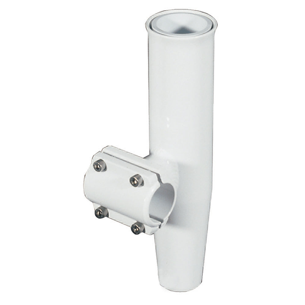 Lees ClampOn Rod Holder  White Aluminum  Horizontal Mount  Fits 1315 OD Pipe RA5202WH