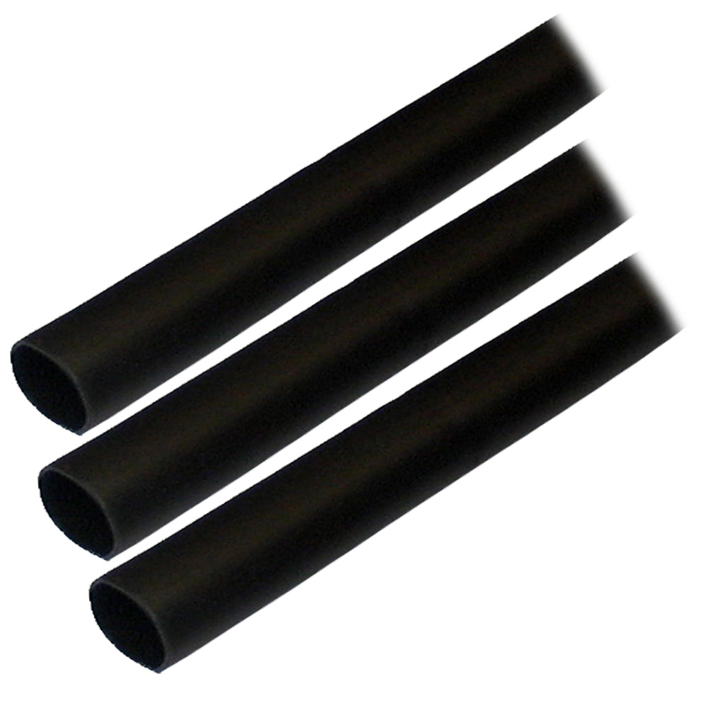 Ancor Adhesive Lined Heat Shrink Tubing ALT  12 x 3  3Pack  Black 305103