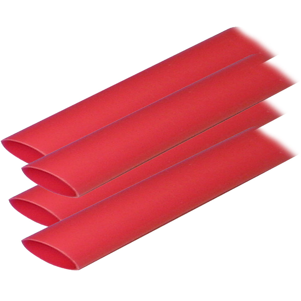 Ancor Adhesive Lined Heat Shrink Tubing ALT  34 x 12  4Pack  Red 306624