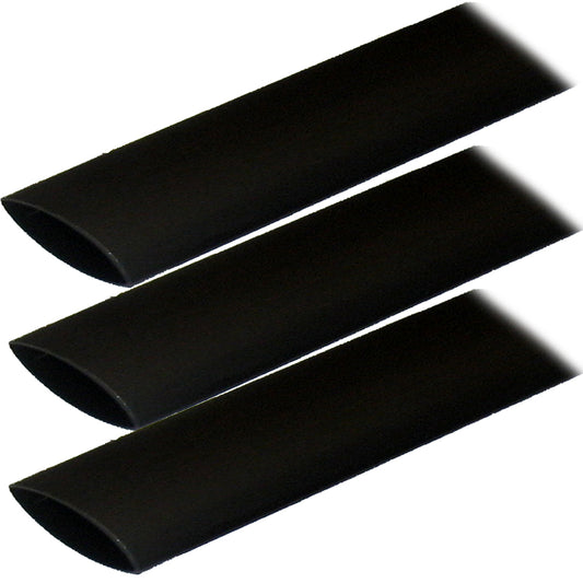 Ancor Adhesive Lined Heat Shrink Tubing ALT  1 x 3  3Pack  Black 307103