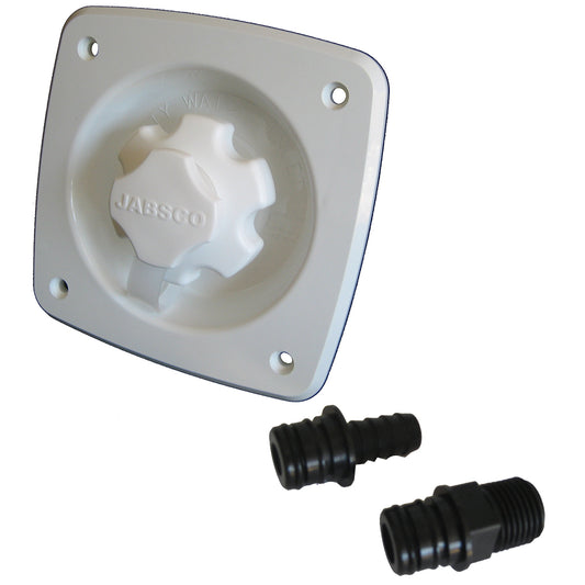 Jabsco Water Pressure Regulator  Flush Mount  White 444121045