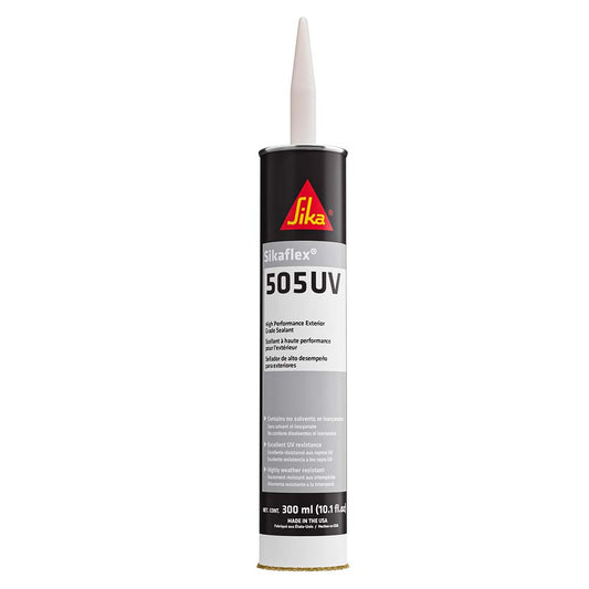 Sika Sikaflex 505UV High Performance Exterior Grade Sealant  103oz300ml Cartridge  White 188024