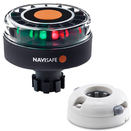 Navisafe Navilight Tricolor 2NM wNavibolt Base  Horizontal Mount  White 342KIIT5