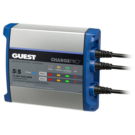 Guest OnBoard Battery Charger 10A  12V  2 Bank  120V Input 2711A