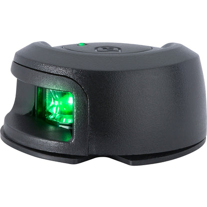 Attwood LightArmor Deck Mount Navigation Light  Black Composite  Starboard green  2NM NV2012PBG7