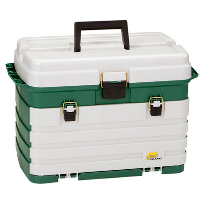 Plano 4Drawer Tackle Box  Green MetallicSilver 758005