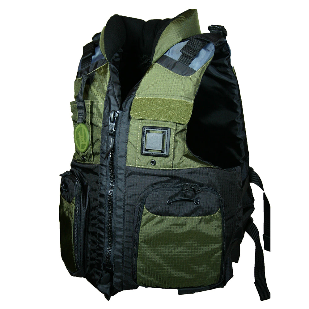 First Watch AV800 Four Pocket Flotation Vest  OD Green  Small to Medium AV800GNSM