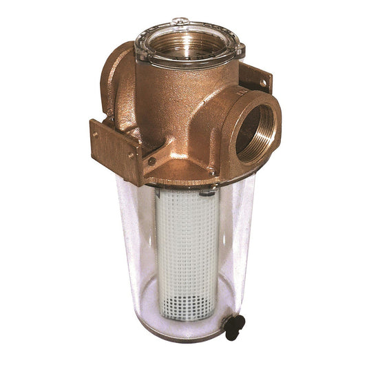 GROCO ARG755 Series 34 Raw Water Strainer wNonMetallic Plastic Basket ARG755P