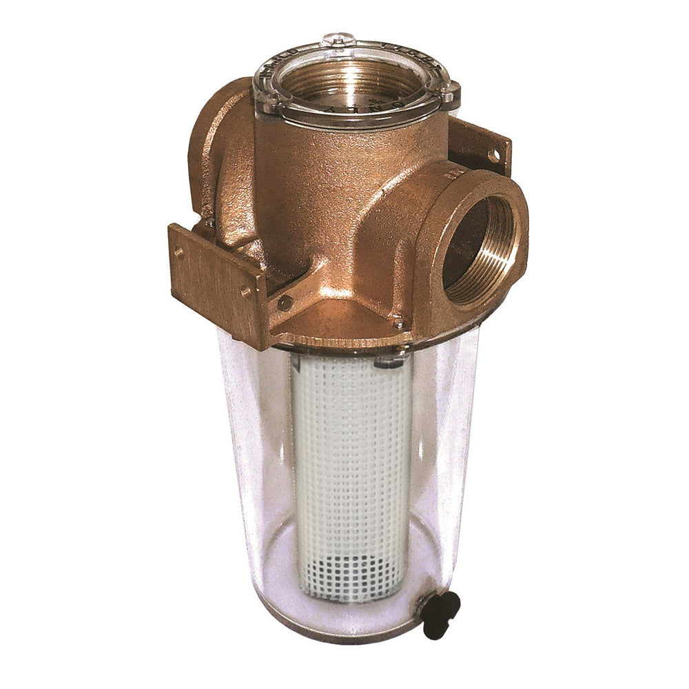 GROCO ARG1500 Series 112 Raw Water Strainer wNonMetallic Plastic Basket ARG1500P