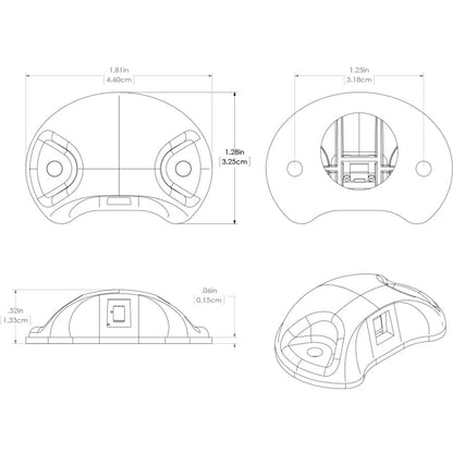 Lumitec Barbados Courtesy Accent LED Light  Black wWhite Light 101059