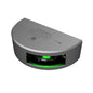 Lopolight Series 301001  Starboard Sidelight  2NM  Vertical Mount  Green  Silver Housing 301001