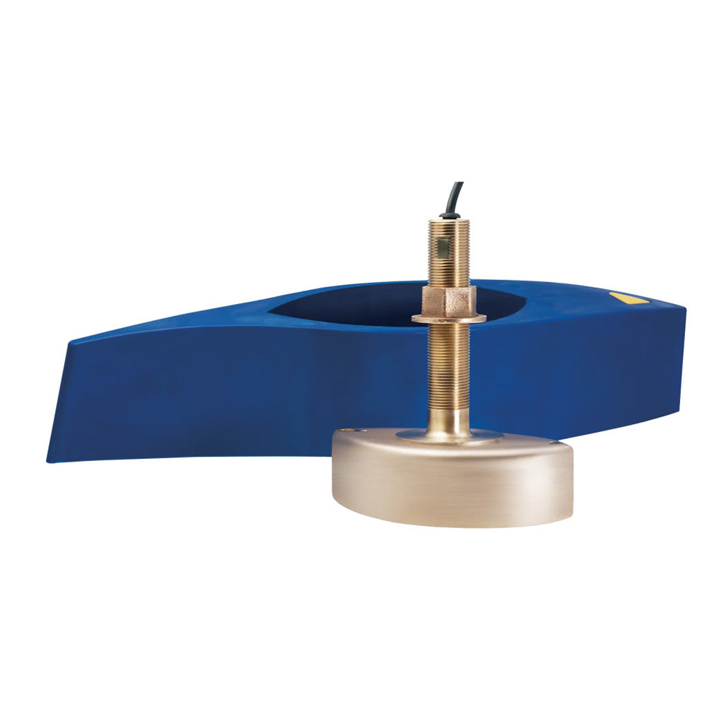 Furuno B285M MediumFrequency CHIRP Transducer wTemperature  Bronze ThruHull wHigh Speed Fairing Block B285M