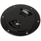 SeaDog QuarterTurn Smooth Deck Plate wInternal Collar  Black  8 3363851