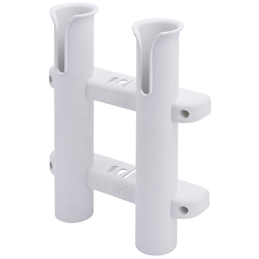 SeaDog Two Pole Side Mount Rod Storage Rack  White 3250281