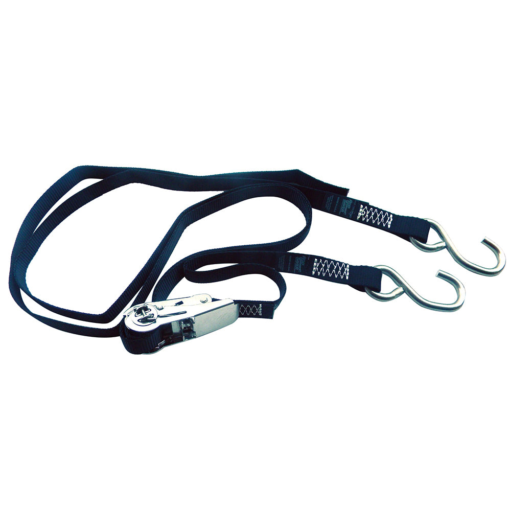 Rod Saver Stainless Steel Ratchet Gunwale TieDown  1 x 10 SSRGW10
